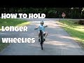 How to wheelie a mountain bike for a long time