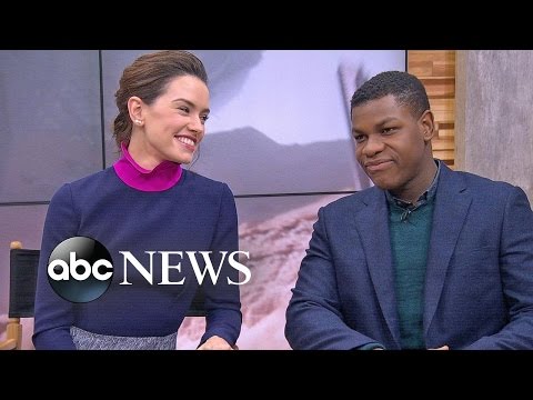 Daisy Ridley, John Boyega Discuss 'Star Wars : The Force Awakens'