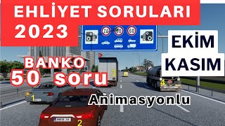 EHLİYET SINAV SORULARI 2023 EKİM, KASIM ÇIKMIŞ EHLİYET SINAV SORULARI EHLİYET SINAV SORULARI 2023 EKİM, KASIM ÇIKMIŞ EHLİYET SINAV SORULARI