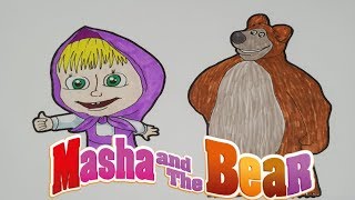 Desenez Desene Masha si Ursul | Desenez si Colorez - YouTube