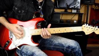 Heavy blues guitar solo chords