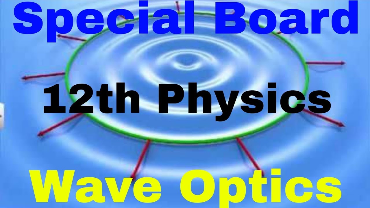 12th Physics ( Wave Optics) Huygens Principal - YouTube