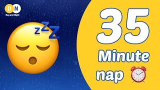 35 minute nap timer with alarm | relaxing rain ambiance