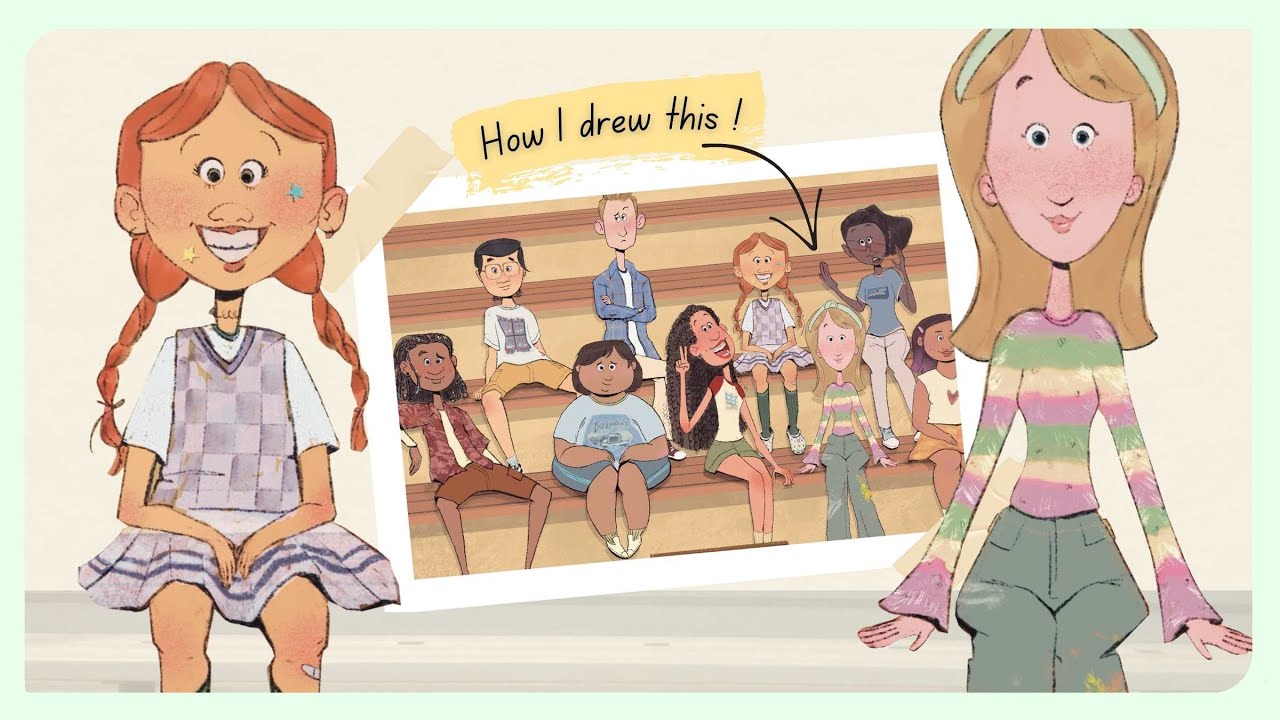 My Illustration Process | 8th Grade Class Picture