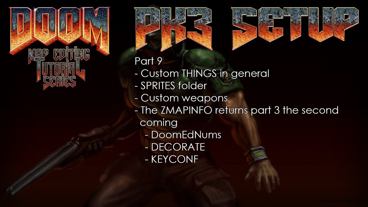 09: Custom weapons (THINGS) - Let's learn PK3 files for GZDoom Builder with  Lazygamer 