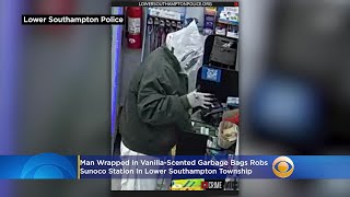 Police Man Wrapped In Vanilla-Scented Garbage Bags Robs Sunoco Station In Lower Southampton Townshi