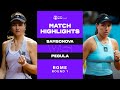 Liudmila Samsonova vs. Jessica Pegula | 2022 Rome Round 1 | WTA Match Highlights