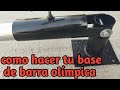 Base para suelo barra olímpica gym