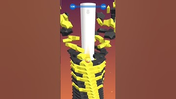 stack ball gameplay 3D 5.0.1🪀🎮 stackball game level 108 🦹‍♀️⏩ #shortsfeed #trending #youtubeshorts