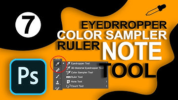 How to use Eyedropper, Color Sampler, Ruler and Note Tool in Photoshop CC | Hindi-Urdu | Mango