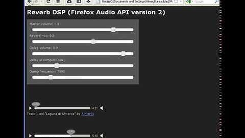 DSP Reverb in FireFox with Audio Data API