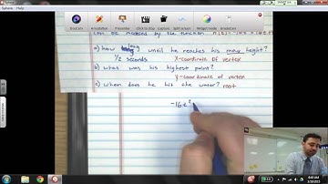 Modeling Quadratic Functions