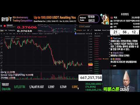 Coin 채팅방) 계엄령이 코인시장에 미치는 영향 (1000만 스타트)
