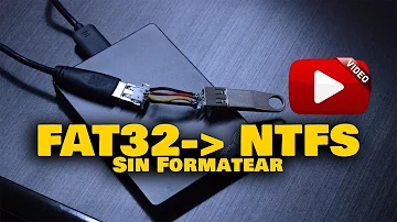 ¿Se puede cambiar NTFS a FAT32 sin perder datos?
