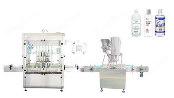 50ml to 1000ml Medical Isopropyl Alcohol Bottles Filling Capping Machine