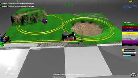 Switching a turnout (BabylonJS Model Train Simulator)