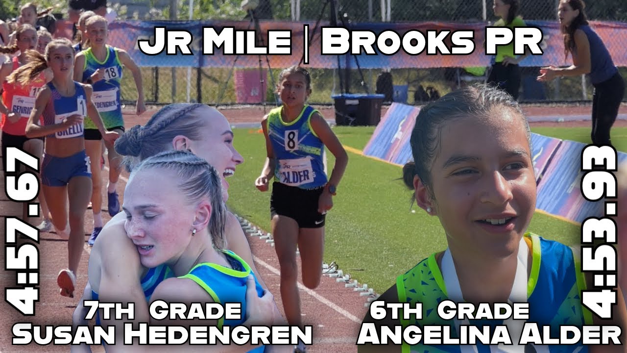 6th Grade 🇺🇸 Mile Record | Angelina Alder | 7th Grade | Susan Hedengren
