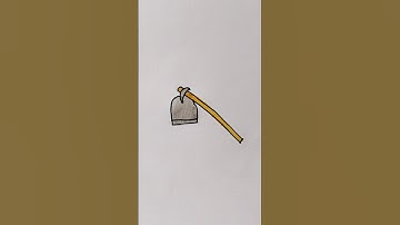 Hoe Easy Drawing For Kids #hoe #tools #kidstvforfun #trending #agriculture #shorts #viralshorts