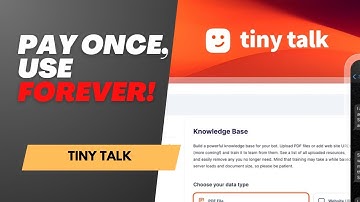 Tiny Talk Review 🤖 Build AI Chatbots from Docs & Websites (AppSumo Lifetime Deal)