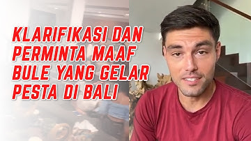 Gelar Pesta di Tengah Pandemi Covid-19, Bule Ini Klarifikasi dan Minta Maaf