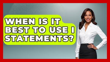 When Is It Best To Use I Statements? - Mind Over Substance