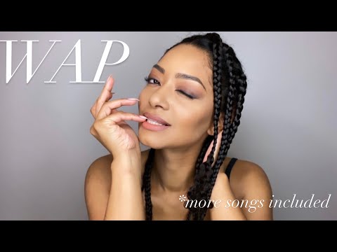 ASMR 🤍 WAP CARDI B ft. MEGAN THEE STALLION 🦋 CLEAN WITH KISSES 💋
