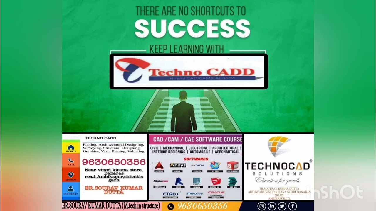 TECHNO CADD CAD CAM TRAINNING🖥️💻