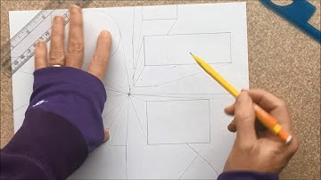 Tutorial - 1 Point Perspective City from Birds Eye View