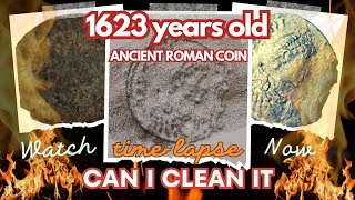 Ancient Roman Coin cleaning, imp Arcadius