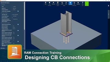 Designing Column Base Plate (CB) Connections in RAM Connection