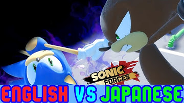 Sonic Forces Cutscene Comparison: Infinite Sent Sonic & OC Into Null Space (English VS Japanese)