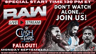 WWE RAW Live Stream - *130PM ET* Clash in Paris Fallout! (September 1, 2025) #wweraw #wweclash #WFU