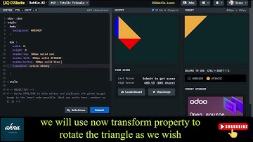 Learn css by practicing | css battle challenge #13 tottaly triangle