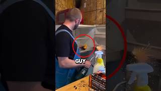 He threw an explosive in the freezer and then this happened 🤯