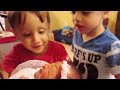 Toddlers React to New Baby Sister - The Boys Meet Madeline