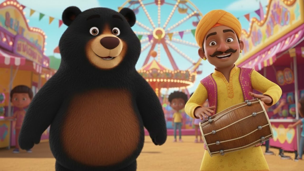  कालू मदारी आया 🐻🎪 | Kalu Madari Kids Rhyme | Hindi Nursery Rhymes