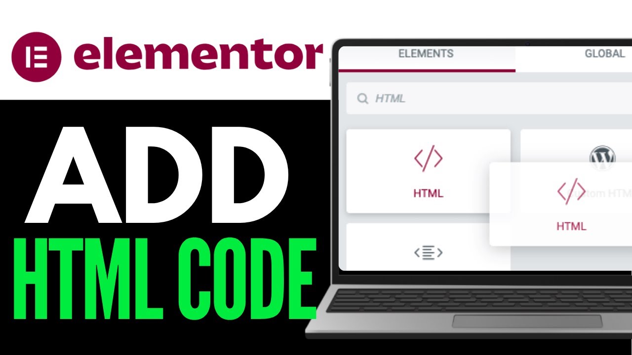 How To Add HTML Code To Elementor 2025 (QUICK & EASY) - YouTube