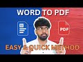 Word to PDF Converter | Simple & Fast Method