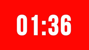 1 Minute 36 Second Timer With Alarm Without Music
