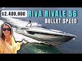 2500000 yacht tour most popular riva high performance luxury yacht  riva rivale 56