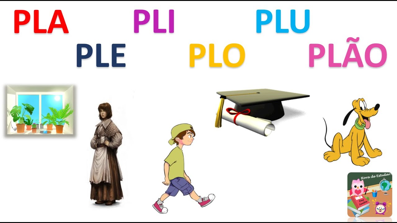 Sílabas Complexas PL | Pla - Ple - Pli - Plo - Plu -Plão | Vídeos