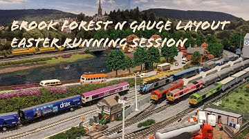Brook Forest N Gauge Layout Easter Running Session 2023