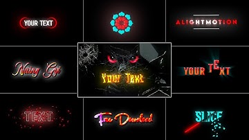 🔥Top 15 Alight Motion Text Presets for Next Level Edits! 🚀
