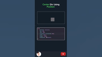 How To Center Div Using Position | #shorts #short #html5
