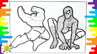 880  Coloring Pages Hulk And Spiderman  Best HD