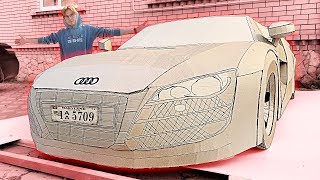 AUDI R8 from CARDBOARD