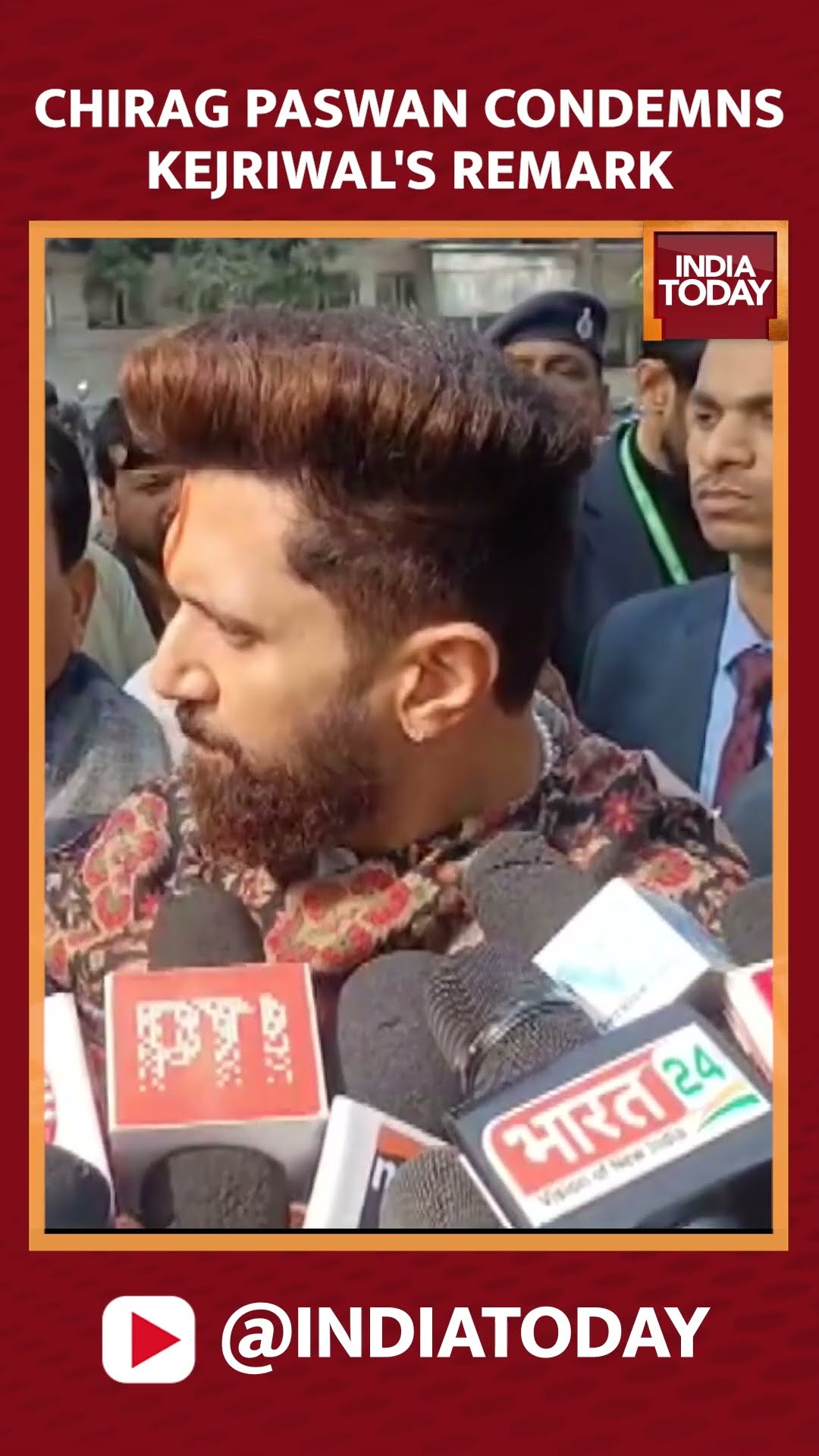 Union Minister Chirag Paswan Condemns Arvind Kejriwal's Statement On People Of UP-Bihar #shorts
