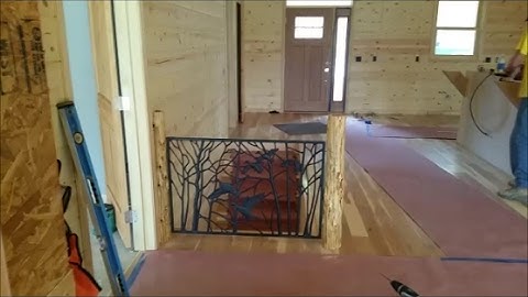 Installing Custom Rustic Railing with Red Cedar Posts & Home update