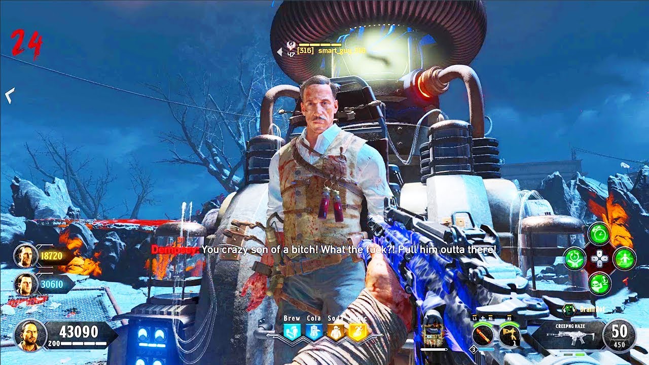 Complete Blood Of The Dead Easter Egg Gameplay Black Ops 4 Zombies