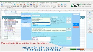 #24 - Hướng dẫn lập hồ sơ nghiệm thu vật liệu đầu vào bằng phần mềm lập và quản lý hồ sơ chất lượng